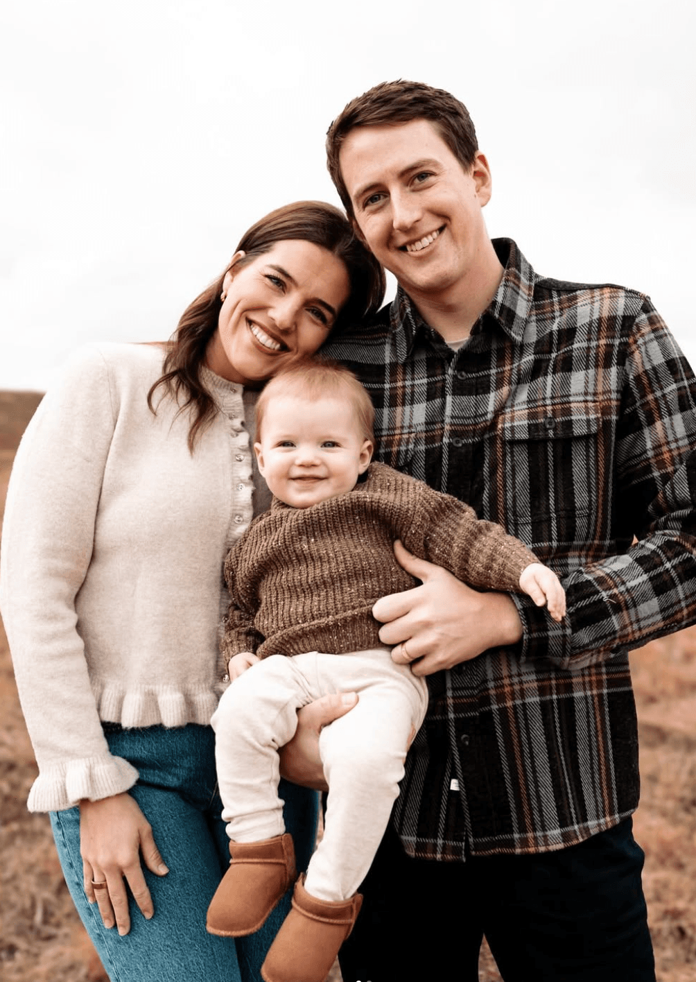 Olivia with her family